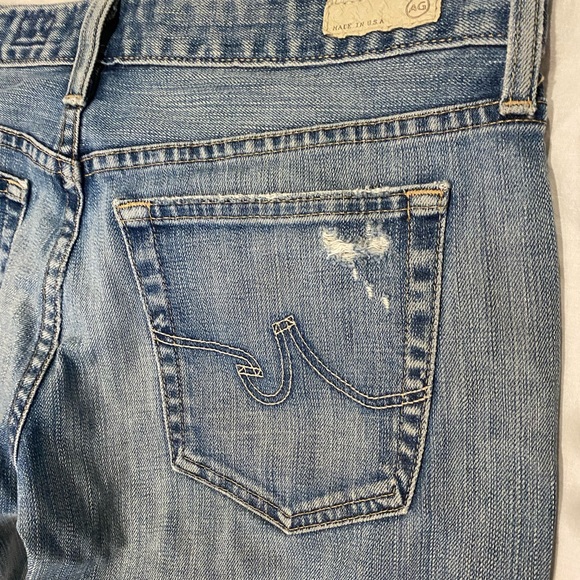 AG jeans, size 30. Purchased at Saks Fifth Avenue. Perfectly worn and torn. - Picture 4 of 4